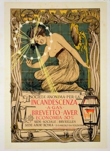 Plakat reklamowy „Żarowe lampy gazowe”, 1895